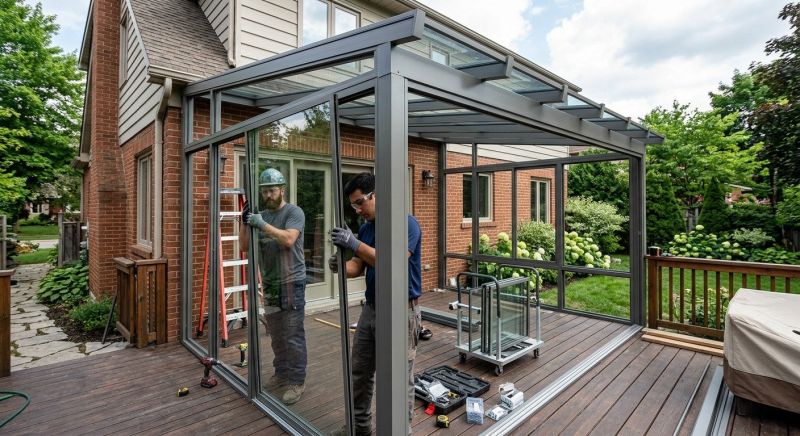 Deck Enclosure Installation in Longmont, CO