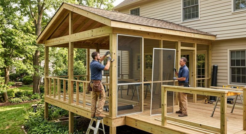 Enclosed Porch Construction in Austin, TX